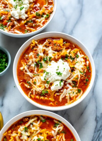 30-Minute Lasagna Soup