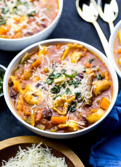 30-Minute Tortellini Minestrone Soup