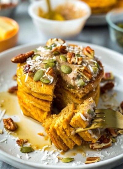 5-Ingredient Pumpkin Protein Pancakes