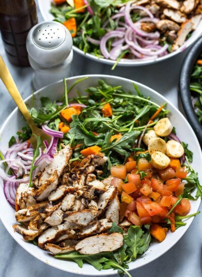 Balsamic Grilled Chicken and Arugula Salad