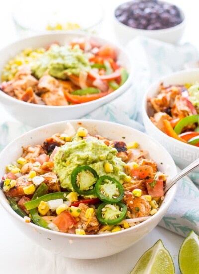 BBQ Chipotle Chicken Burrito Bowls