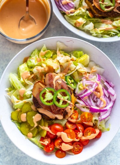 Low Carb Burger in a Bowl