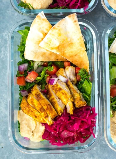 Chicken Shawarma Meal Prep Bowls