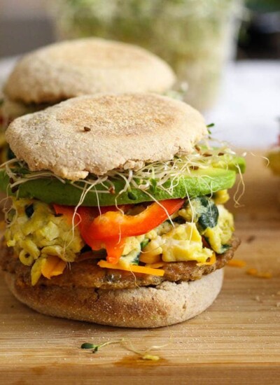 Freezer-friendly, Turkey Sausage Breakfast Sandwiches