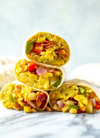 Freezer Breakfast Burritos