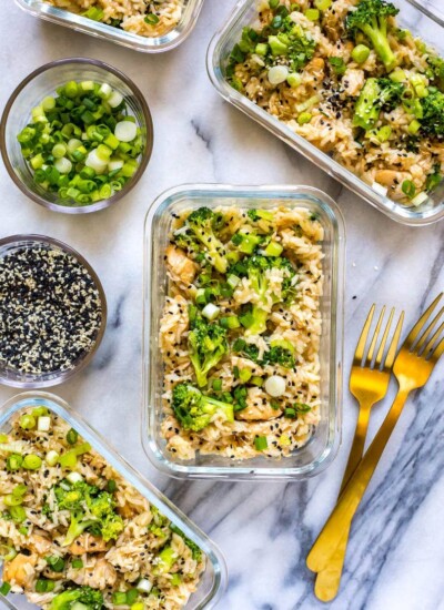 Honey Garlic Chicken Meal Prep Bowls