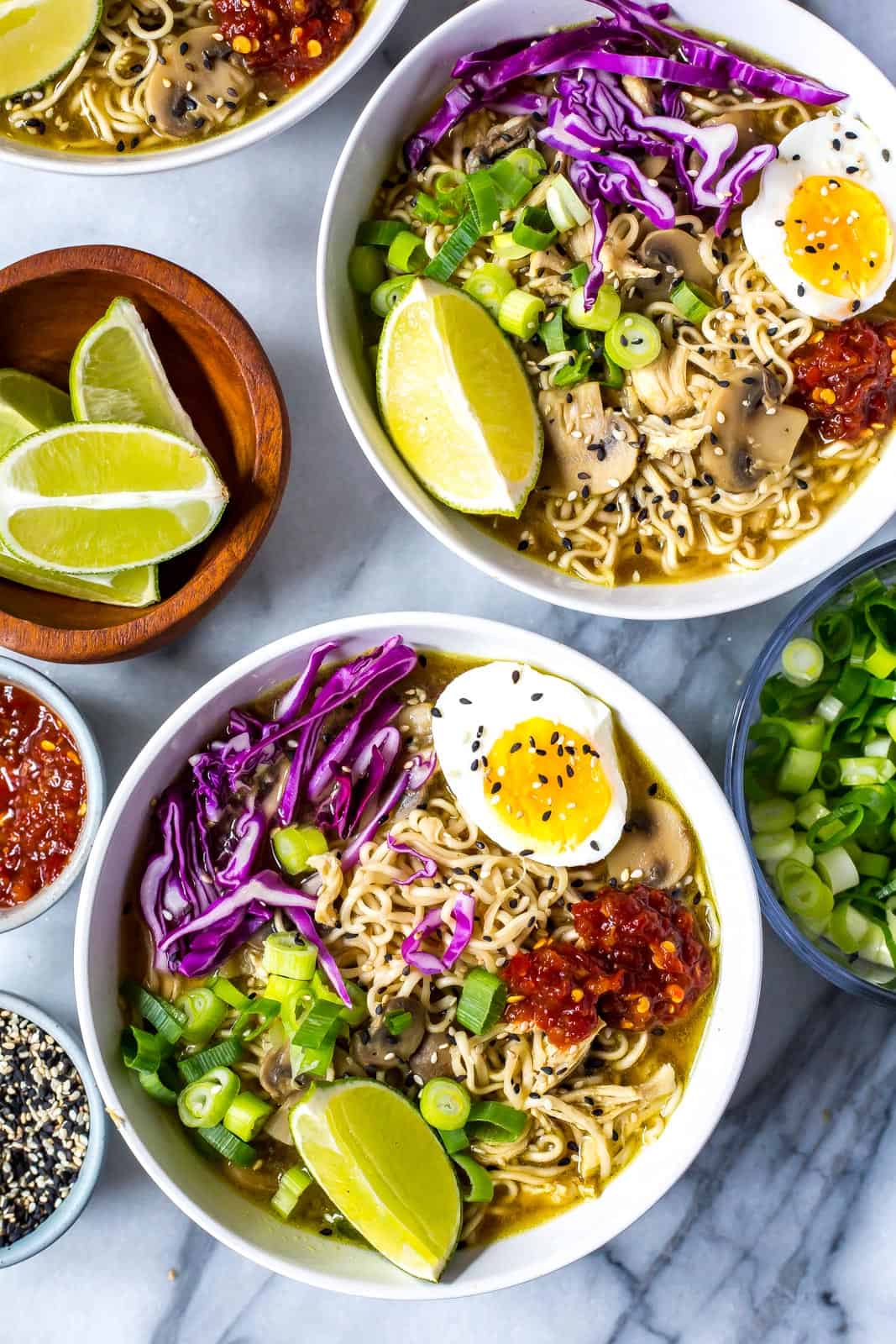 Instant Pot Ramen with Chicken via Eating Instantly