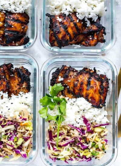 Korean Chicken Meal Prep Bowls