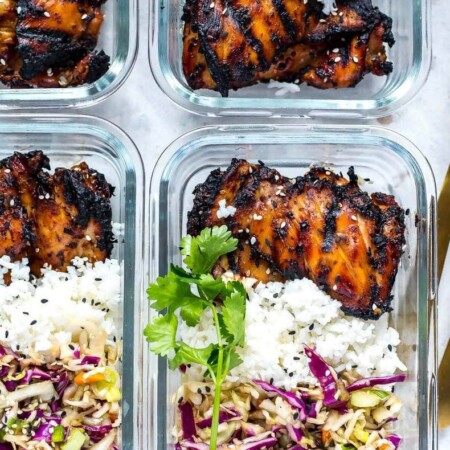 Korean Chicken Meal Prep Bowls