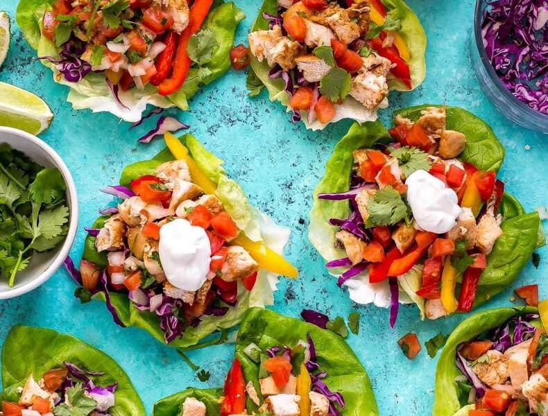 Low Carb Mexican Chicken Lettuce Wraps