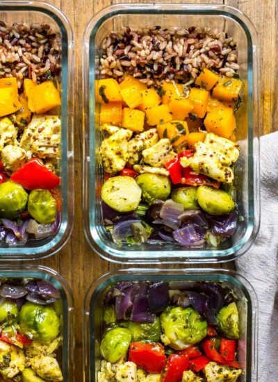 Meal Prep Chicken & Butternut Squash Harvest Bowls