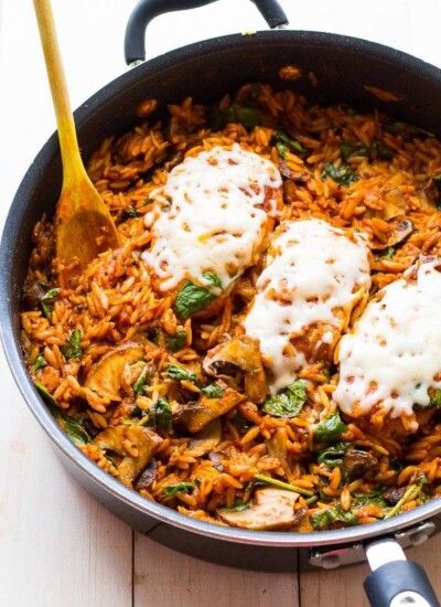 One Skillet Chicken Parmesan