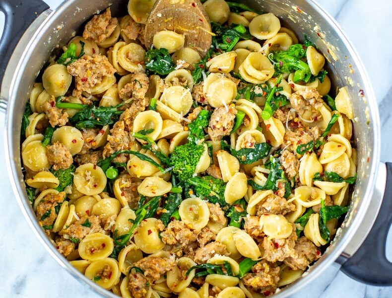 Orecchiette with Sausage and Broccoli Rabe