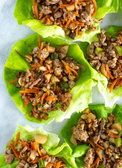 Assembled PF Chang's lettuce wraps