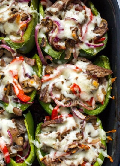 Philly Cheesesteak Stuffed Peppers