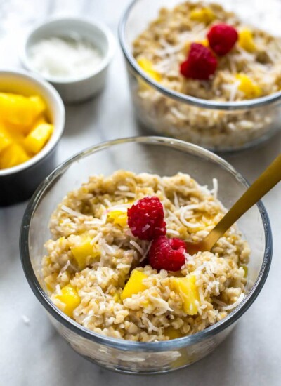 Pina Colada Instant Pot Steel Cut Oats