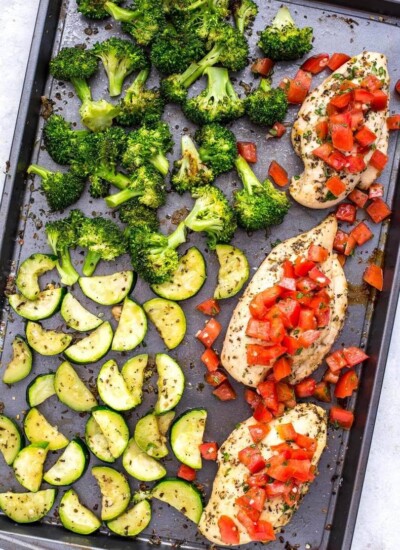 Sheet Pan Bruschetta Chicken