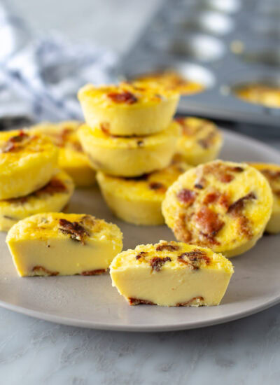 Plate of Starbucks egg bites