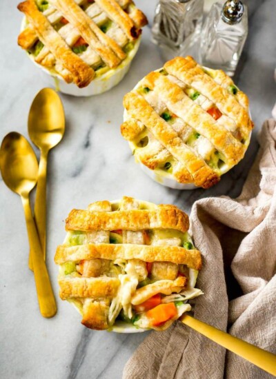 Super Easy Mini Chicken Pot Pies