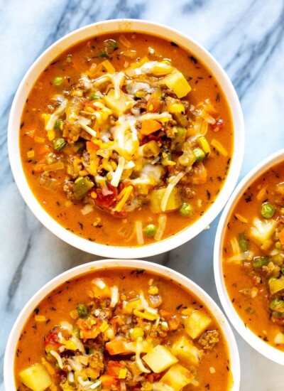 Ultimate Cheeseburger Soup